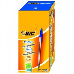 Ручка шариковая Bic Cristal 1.0, зеленая 50 шт. 129641 цена и информация | Письменные принадлежности | pigu.lt