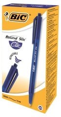 Шариковая ручка BIC Round Stic Clic Blue, 20 шт 379640 цена и информация | Письменные принадлежности | pigu.lt