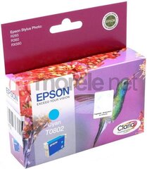 Epson T0802 Cyan цена и информация | Картриджи для струйных принтеров | pigu.lt