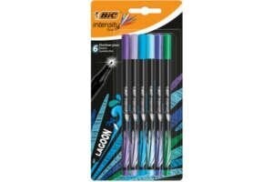 Rašiklių rinkinys Bic FineLiners Intensity Lagoon 0.4 mm, 6 spalvų rinkinys 498310 kaina ir informacija | Rašymo priemonės | pigu.lt