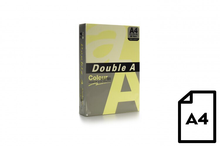 Spalvotas popierius Double A Cheese, A4, 80g, 500 lapų kaina ir informacija | Sąsiuviniai ir popieriaus prekės | pigu.lt