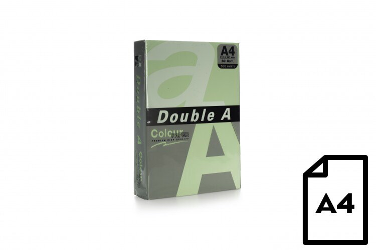 Spalvotas popierius Double A Lagoon A4, 80g, 500 lapų цена и информация | Sąsiuviniai ir popieriaus prekės | pigu.lt
