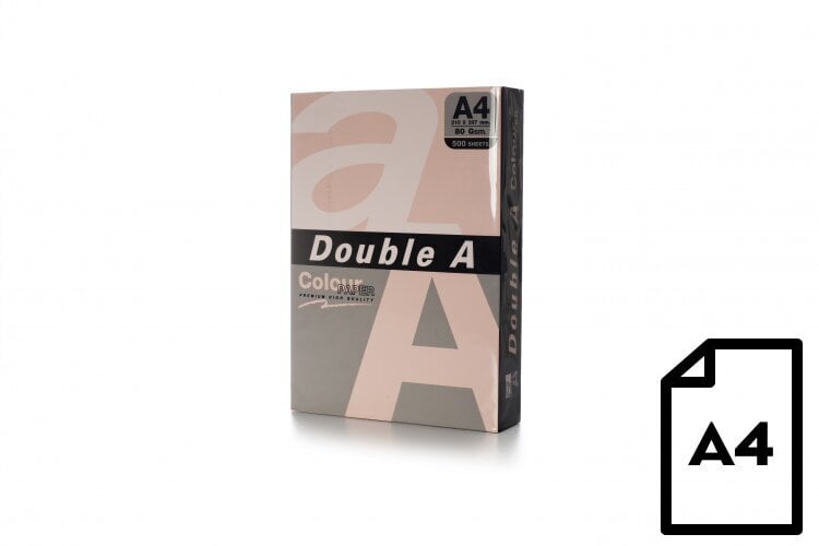 Spalvotas popierius Double A Flamingo A4, 80g, 500 lapų kaina ir informacija | Sąsiuviniai ir popieriaus prekės | pigu.lt
