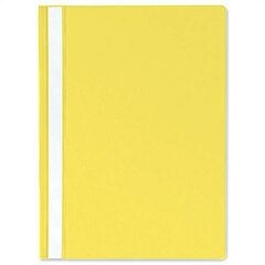 Segtuvėlis skaidriu viršeliu 100/150, geltonos spalvos, pakuotėje 25 vnt. kaina ir informacija | Kanceliarinės prekės | pigu.lt
