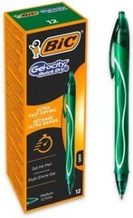 Gelinis rašiklis Bic Gel Quick Dry, žalias, 12vnt. kaina ir informacija | Rašymo priemonės | pigu.lt