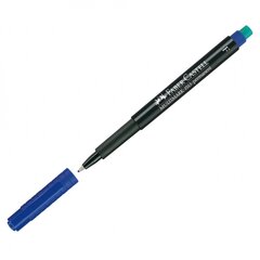 Маркер перманентный Faber-Castell 1513 F, 0,6 мм, синий цена и информация | Письменные принадлежности | pigu.lt