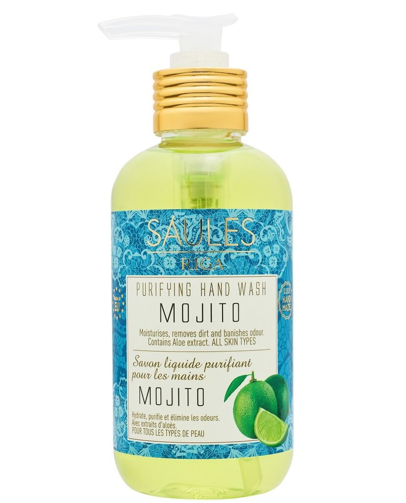 Skystas rankų muilas MOJITO Saules Fabrika 200 ml kaina ir informacija | Muilai | pigu.lt