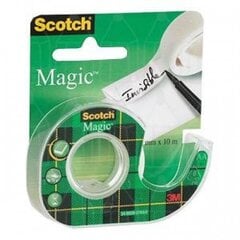 Клейкая лента Scotch® 810 Magic, 19 мм x 7,5 м, невидимая, с держателем 1114-118 цена и информация | Канцелярские товары | pigu.lt
