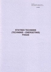 Statinio techninis (techninis energetinis) pasas 0720-085 kaina ir informacija | Sąsiuviniai ir popieriaus prekės | pigu.lt