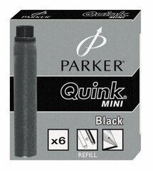 Картридж с чернилами Parker, черный (6 шт.) 1223-308 цена и информация | Письменные принадлежности | pigu.lt