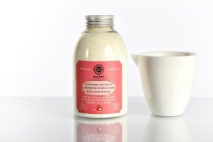 Vonios pieno milteliai "strawberries with cream" Saules Fabrika, 250g kaina ir informacija | Dušo želė, aliejai | pigu.lt