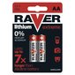 Ličio baterija Raver FR6 (AA), 2 vnt. kaina ir informacija | Elementai | pigu.lt