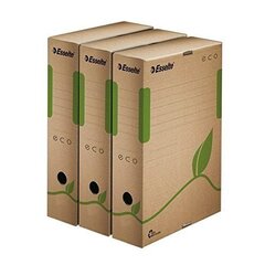 Коробка архивная Esselte Eco, 80x327x233 мм, коричневая, экологическая 0830-211 цена и информация | Kanceliarinės prekės | pigu.lt