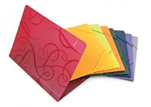 Папка с резинками Forpus Barocco, A4, пластик, красный цвет, 0816-032 цена и информация | Канцелярские товары | pigu.lt