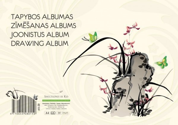 Tapybos albumas Smlt, A4, 160 g, klijuotas, (40) 0708-204 kaina ir informacija | Sąsiuviniai ir popieriaus prekės | pigu.lt