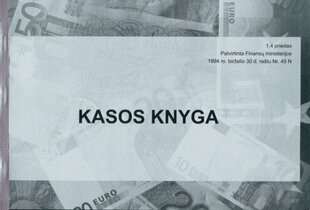 Kasos knyga (per dieną), A4, horizontali (48)  0720-030 kaina ir informacija | Kanceliarinės prekės | pigu.lt