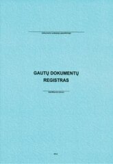 Gautų dokumentų registracijos žurnalas, A4 (48) 0720-006 цена и информация | Тетради и бумажные товары | pigu.lt