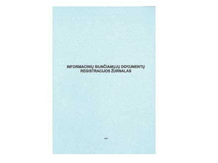 Informacinių siunčiamųjų dokumentų registravomo žurnalas, A4 (48) 0720-007 цена и информация | Sąsiuviniai ir popieriaus prekės | pigu.lt