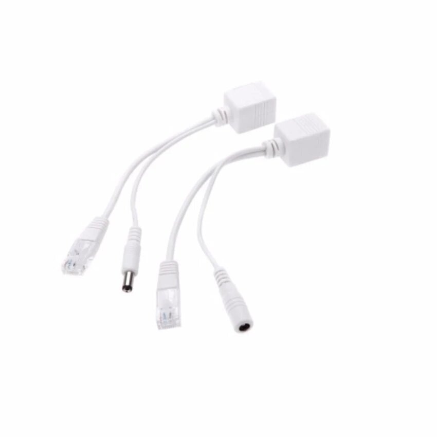 Jungties keitiklis Powermax PR-CPOE power+RJ45 + RJ45 kaina ir informacija | Adapteriai, USB šakotuvai | pigu.lt