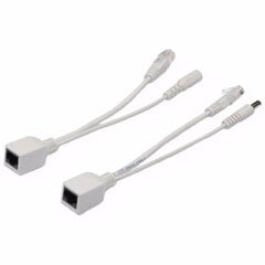 Jungties keitiklis Powermax PR-CPOE power+RJ45 + RJ45 kaina ir informacija | PowerMax Kompiuterinė technika | pigu.lt