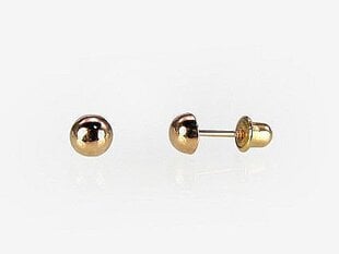 Auksiniai auskarai - pusetai su varžtais kaina ir informacija | Auskarai | pigu.lt