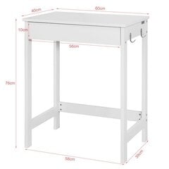 Письменный стол SoBuy FWT43-W, белый цена и информация | Компьютерные, письменные столы | pigu.lt