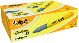 Textmarker BIC, 1.7-5.1 мм, Chisel tip, желтый 1212-009 1 шт цена и информация | Письменные принадлежности | pigu.lt