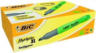 Textmarker BIC, 1.7-5.1 мм, Chisel tip, Green 1212-010 1 шт цена и информация | Письменные принадлежности | pigu.lt