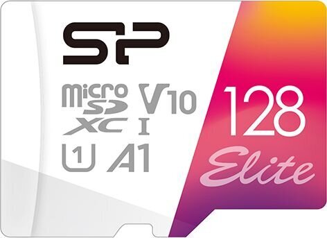 Silicon Power microSDXC 128GB Elite UHS-I A1 V10 kaina ir informacija | Atminties kortelės telefonams | pigu.lt