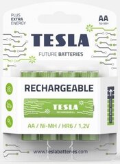 Батарейки Tesla AA Rechargeable + HR06 2400 мАч, 4 шт. цена и информация | Батарейки | pigu.lt