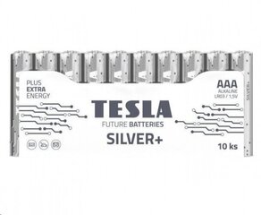 Батарейка Tesla AAA Silver + Alkaline LR03 1150 мАч, 10 ​​шт. цена и информация | Батарейки | pigu.lt
