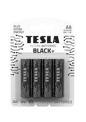 Батарейки Tesla AA Black + LR06, 4 шт. цена и информация | Батарейки | pigu.lt