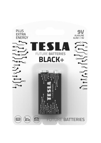 Baterija "Tesla" 9V Black+ 6LR61 kaina ir informacija | Elementai | pigu.lt