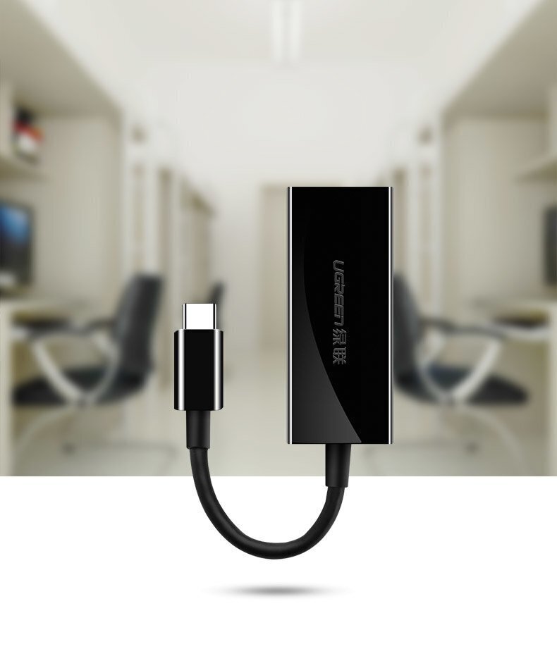 Ugreen USB Type C 1000Mbps interneto adapteris kaina ir informacija | Adapteriai, USB šakotuvai | pigu.lt