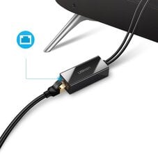 Ugreen 30985, внешний сетевой адаптер USB 100 Мбит/с для Chromecast с кабелем длиной 1 м, черный цена и информация | Адаптеры, USB-разветвители | pigu.lt