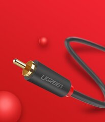 Кабель Ugreen stereo 2RCA audio video Cinch, 2 м (10518) цена и информация | Кабели и провода | pigu.lt