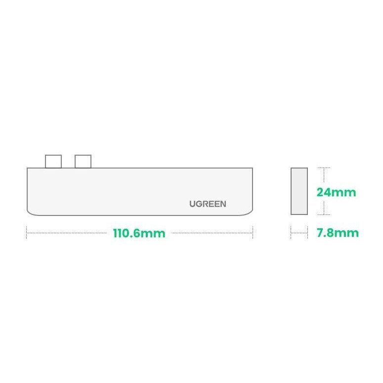 Ugreen UGR-60559 kaina ir informacija | Adapteriai, USB šakotuvai | pigu.lt