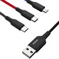 Dudao 3in1, USB - Lightning, 38 cm цена и информация | Laidai telefonams | pigu.lt