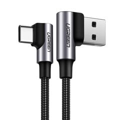 Ugreen 76210 USB - USB Typ C angled cable Quick Charge 3.0 QC3.0 3 A 1м цена и информация | Кабели для телефонов | pigu.lt