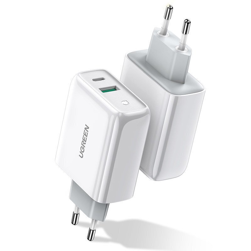 Kroviklis Ugreen USB / Type-C 36 W QC 4.0 Power Delivery kaina ir informacija | Krovikliai telefonams | pigu.lt