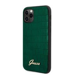 Guess Croco iPhone 11 Pro dėklas (tamsiai žalias) kaina ir informacija | Telefono dėklai | pigu.lt