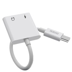 Кабель Dudao USB Type C - USB Type C / 3.5 мм мини-джек адаптер для наушников аудио и зарядка, (L13T белый) цена и информация | Адаптеры, USB-разветвители | pigu.lt