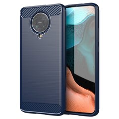 Hurtel Carbon Case skirtas Xiaomi Redmi K30 Pro / Poco F2 Pro, mėlynas kaina ir informacija | Telefono dėklai | pigu.lt