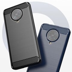 Hurtel Carbon Case skirtas Xiaomi Redmi K30 Pro / Poco F2 Pro, mėlynas kaina ir informacija | Telefono dėklai | pigu.lt