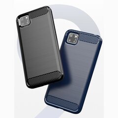 Hurtel Carbon Case skirtas Huawei Y5p, juodas kaina ir informacija | Telefono dėklai | pigu.lt