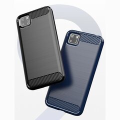 Hurtel Carbon Case skirtas Huawei Y5p, mėlynas kaina ir informacija | Telefono dėklai | pigu.lt