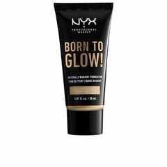 Skystas makiažo pagrindas Nyx Born To Glow! Nude, 30 ml kaina ir informacija | NYX Dekoratyvinė kosmetika | pigu.lt