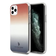 US Polo USHCN58TRDGRB, skirtas iPhone 11 Pro, raudonas/mėlynas kaina ir informacija | Telefono dėklai | pigu.lt