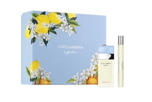 Rinkinys Dolce & Gabbana Light Blue: EDT moterims 25 ml + EDT moterims 10 ml kaina ir informacija | Kvepalai moterims | pigu.lt