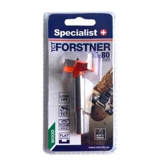 Freza Specialist+ Forstner, 20x80 mm kaina ir informacija | Mechaniniai įrankiai | pigu.lt